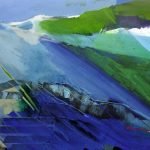 Horizonte 15-10 Pigmente, Sand, Acryl auf Leinwand 145 x 100 cm 2015 2