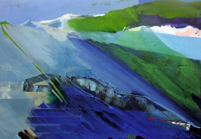 Horizonte 15-10 Pigmente, Sand, Acryl auf Leinwand 145 x 100 cm 2015 2
