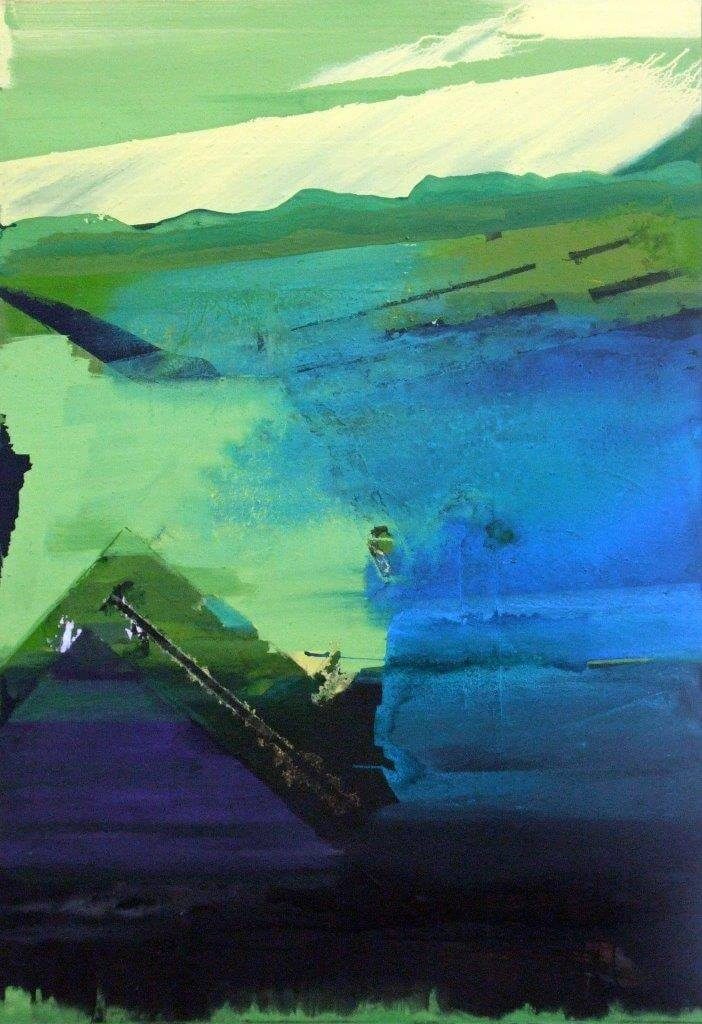 Horizonte 15-11 Pigmente, Sand, Acryl auf Leinwand 145 x 100 cm 2015 1