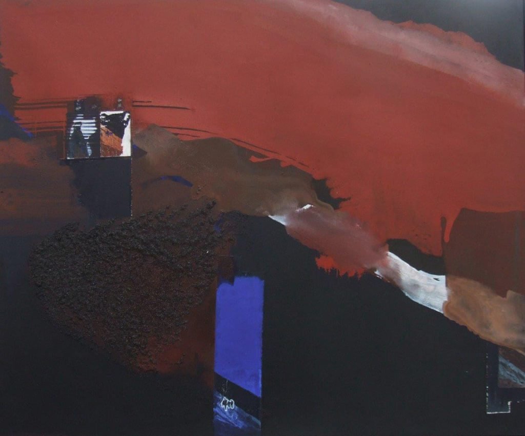 Horizonte 15-4 Pigmente, Sand, Acryl auf Leinwand 115 x 95 cm 2015 7