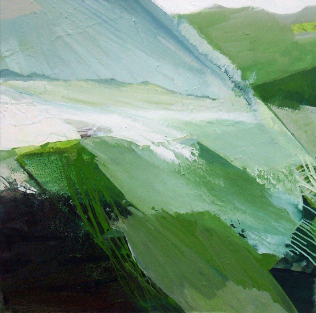 Horizonte 15-9 Pigmente, Sand, Acryl auf Leinwand 90 x 90 cm 2015 3
