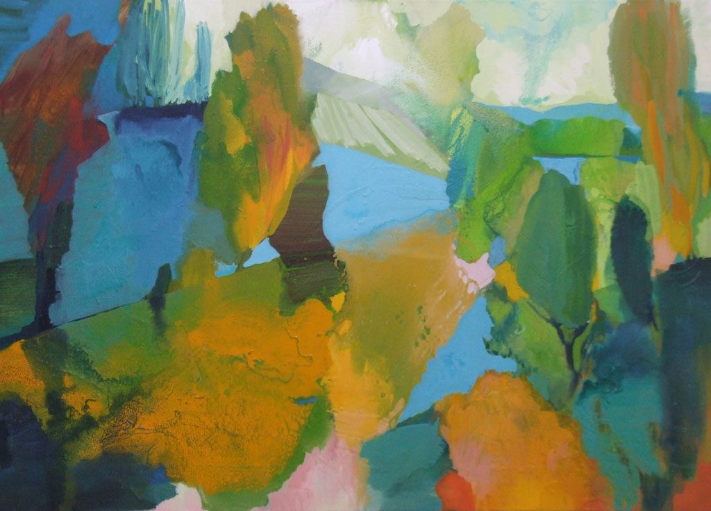 Nah und Fern 17-7-1 140 x 100 cm 2017
