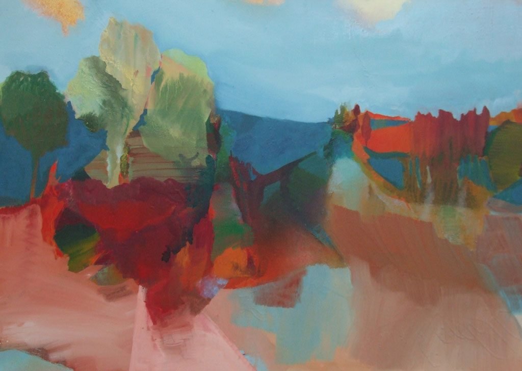 Nah und Fern 17-7-2 140 x 100 cm 2017