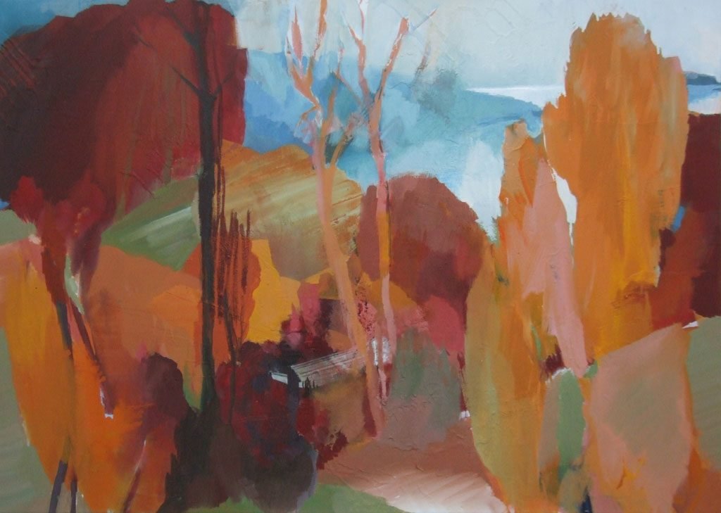 Nah und Fern 17-9-1 140 x 100 cm 2017