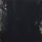 Passion - Farbe zwischen Finsternis und Licht Buchenholzasche, Obstbaumasche, Flammruß auf Leinwand, 2-teilig 200 x 300 cm 2014