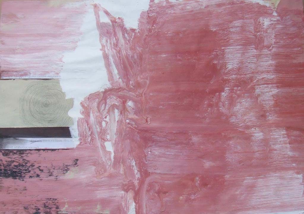 Schöpfung Pigmente, Acryl, Öl auf Papier 100 x 70 cm 2012