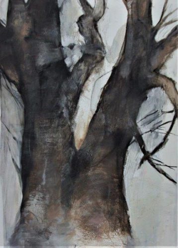 Arboles 15-4-20 140 x 100 cm 2020