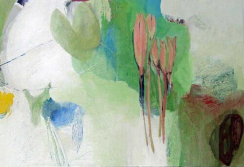 2013 Floridez Pigmente, Sand, Acryl auf Leinwand 160 x 110 cm