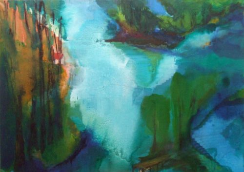 Uferzonen 23-8-1 140 x 100 cm 2023w