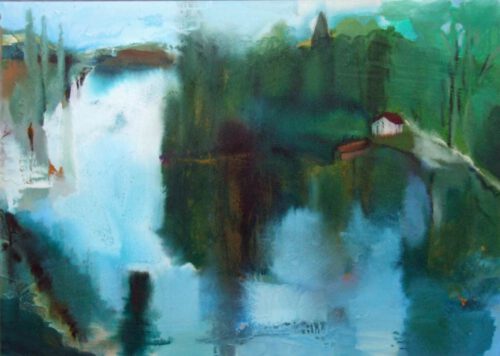 Uferzonen 23-8-2 140 x 100 cm 2023w